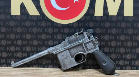 Malatya'da 18. yy ait yarı otomatik tabanca ele geçirildi