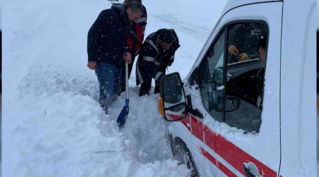 Nevehir'de ambulans kara sapland