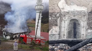 Samsun'da cami küle döndü
