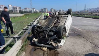 Samsun'da otomobil takla att: 1 yaral