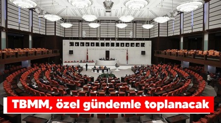TBMM, özel gündemle toplanacak
