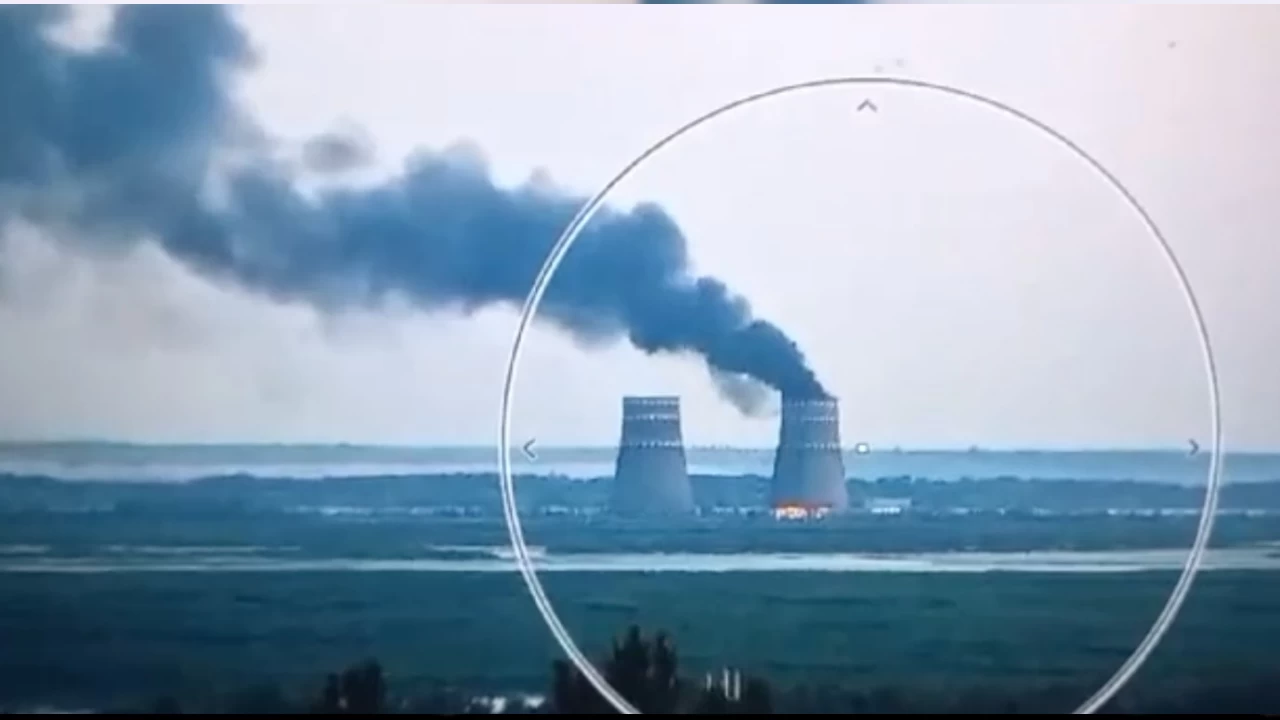 Ukrayna'da nükleer santralde yangın