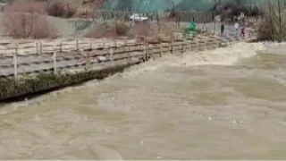 Yoğun yağışlar nedeni ile dereler taştı