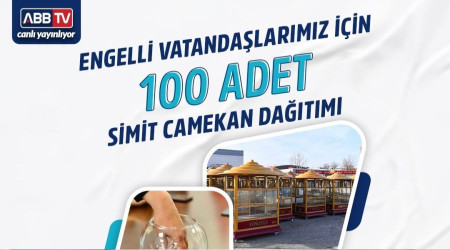 ABB'den engelli vatandalar iin 100 simit camekan