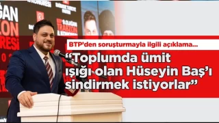 BTPden Hseyin Ba hakknda alan soruturmaya dair aklama