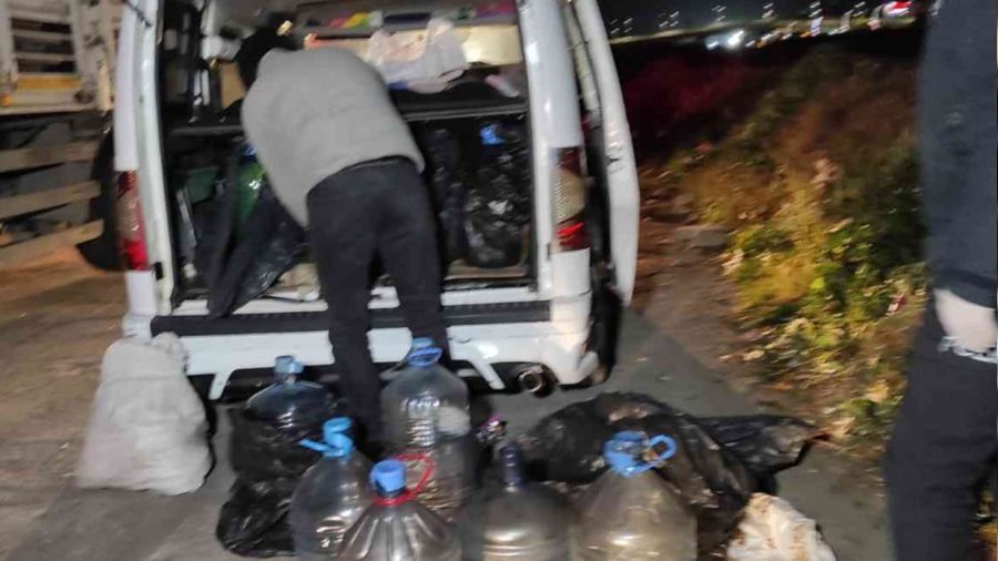 Çaldığı mazotu ucuza satarken yakalandı