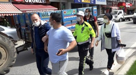 Ceza yiyen karı-koca polise bela okudu