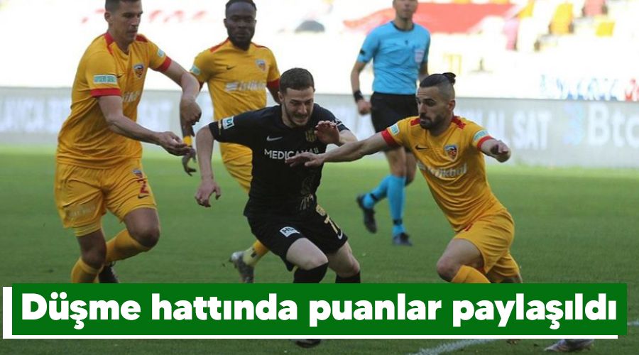 Düşme hattında puanlar paylaşıldı