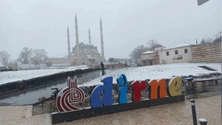 Edirne'de kar ya 4. gnnde etkisini artryor