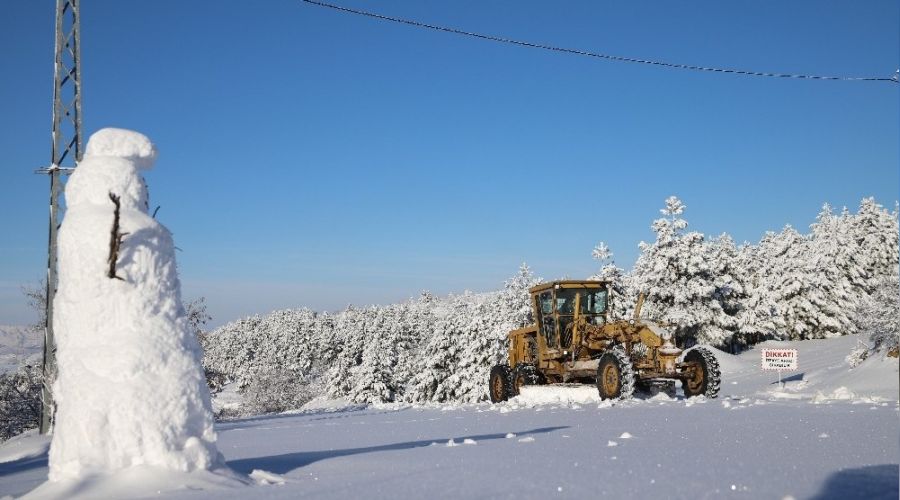 Elaz'da 198 ky yolu kapand