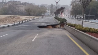 Gaziantep'te saanak ya nedeniyle yol kt