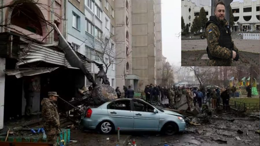 Helikopter kazasında Ukrayna İçişleri Bakanı ve yardımcısı öldü