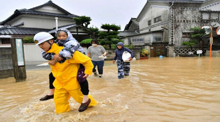 Japonya'da sel ve heyelan: 20 kişi kayıp