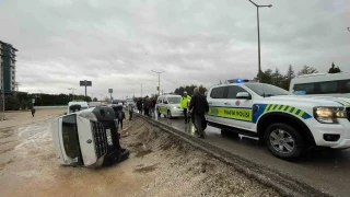 Karaman'da okul servisi şarampole devrildi