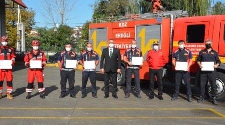 Kdz. Ereğli'de 450 kişi gönüllü itfaiyeci oldu