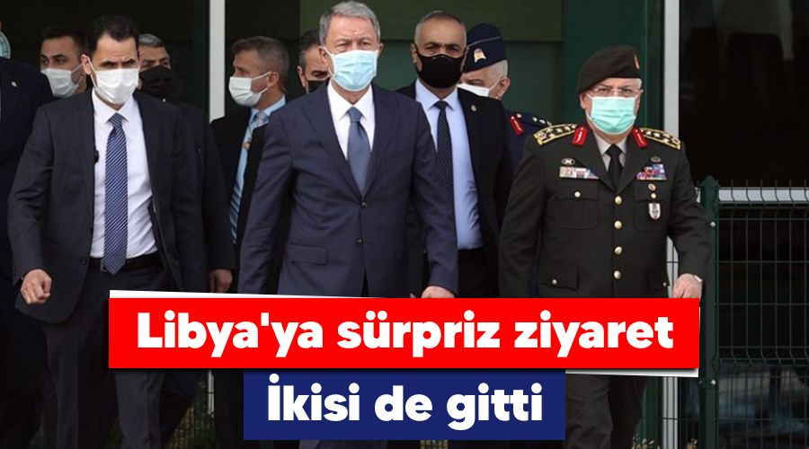 Libya'ya sürpriz ziyaret, ikisi de gitti