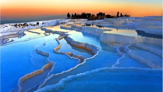 Pamukkale Travertenleri: Doann beyaz cenneti