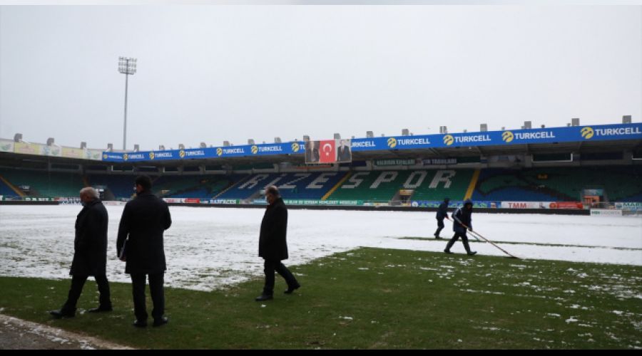 Rize'de kar incelemesi