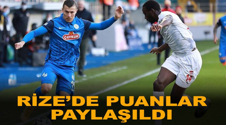 Rize'de puanlar paylald 