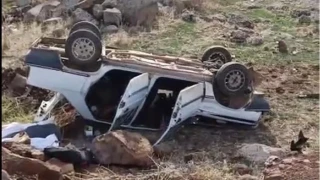 Siverek'te otomobil köprüden uçtu