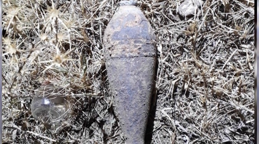 Tarlada tank mermileri bulundu