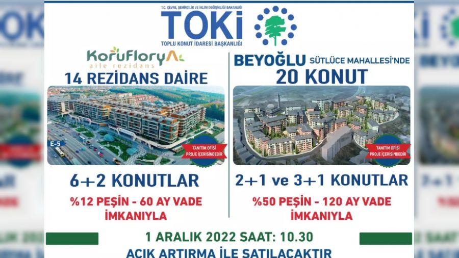   TOK, Florya'da rezidans satyor