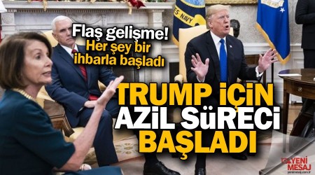 Trump için azil süreci başladı