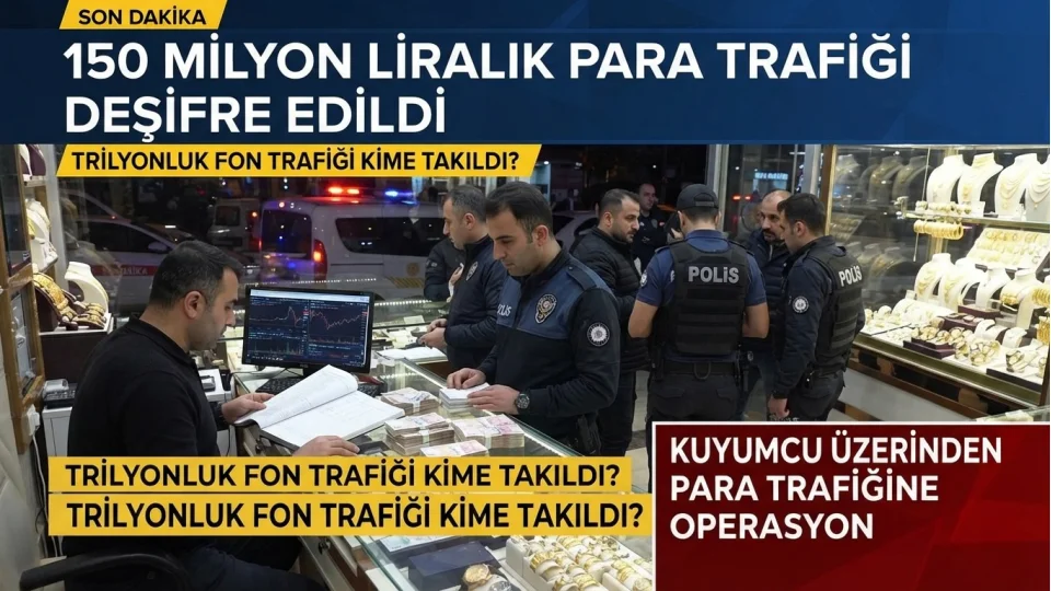 150 MİLYON LİRALIK PARA TRAFİĞİ DEŞİFRE EDİLDİ