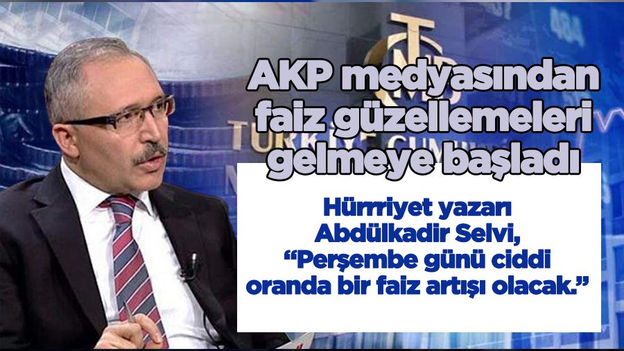 AKP medyasndan faiz gzellemeleri gelmeye balad