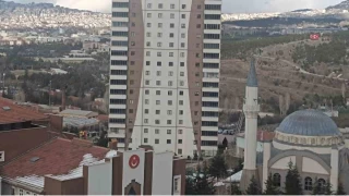 Ankara'da bir binann 18. katnda yangn