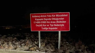 Ardahan-Ardanuç Karayolu 5 ay boyunca ulaşıma kapatıldı