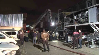 Başakşehir Atatürk Oto Sanayi Sitesi'nde yangın: 1 ölü