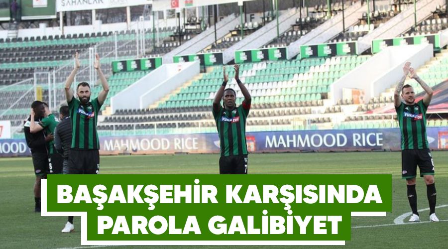 Başakşehir karşısında parola galibiyet