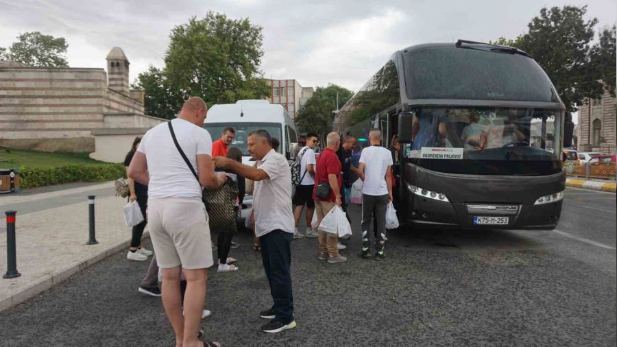 Bonak turistlerin alveri rotas Edirne