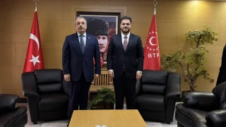 BTP lideri Hüseyin Baş'a Birleşik Kamu-İş'ten ziyaret