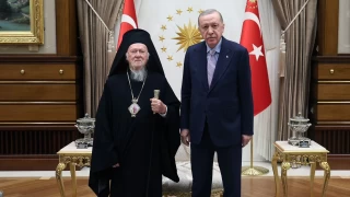 Cumhurbakan Erdoan, Fener Rum Patrii Bartholomeos'u kabul etti