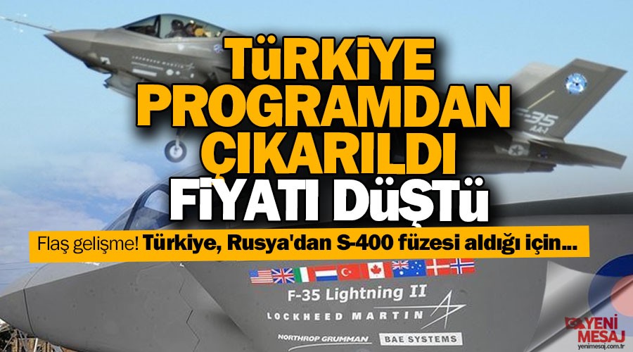 Flaş haber! F-35'lerde tenzilat