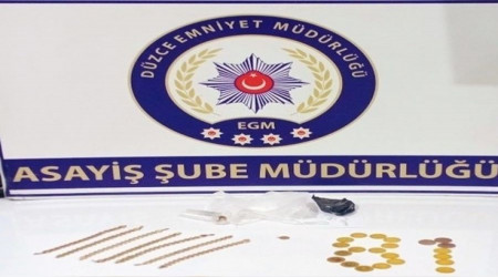 Gaspçıların aracından sahte altınlar çıktı