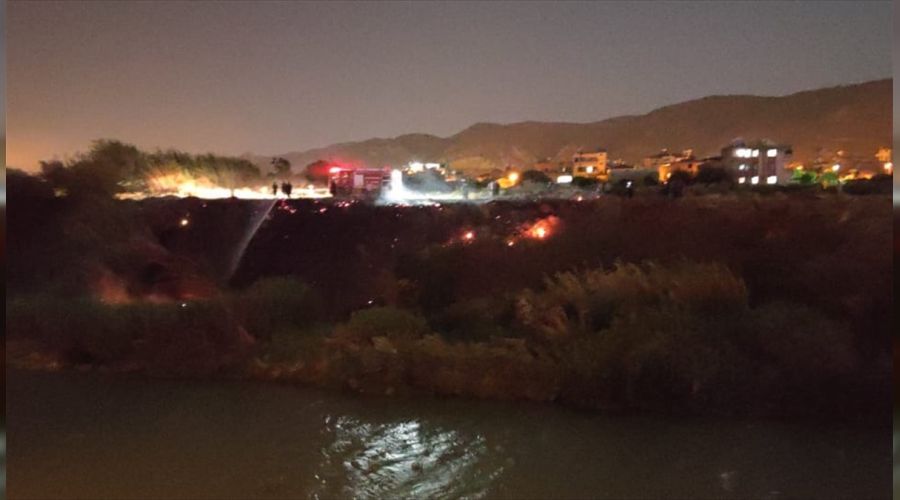 Hatay'da otluk alanda çıkan yangın söndürüldü