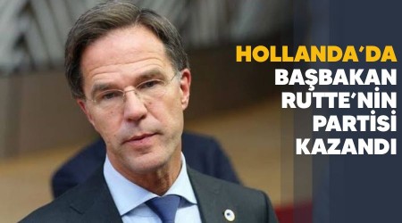 Hollanda'da Babakan Rutte'nin partisi kazand