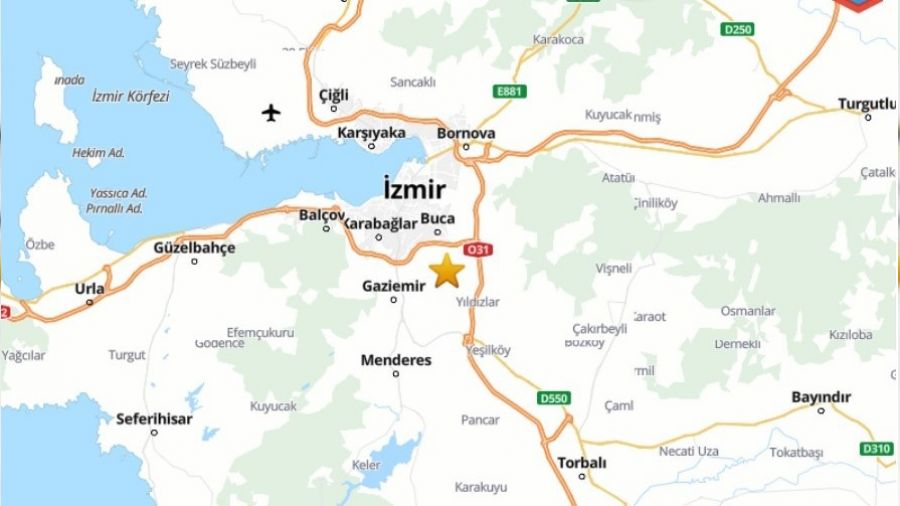İzmir'de 3,3 büyüklüğünde deprem
