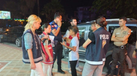 Marmaris'te zabta sokakta altrlan ocuklara ynelik denetim yapt