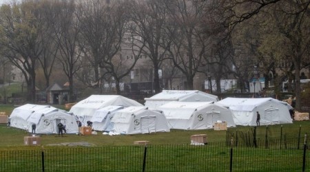 New York’ta sahra hastanesi kuruldu