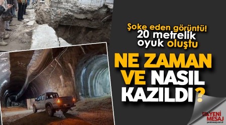 Şok görüntü! Teröristlere ait 2 tünel çöktü