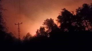 Trabzon'da şiddetli fırtına yangınlara neden oldu