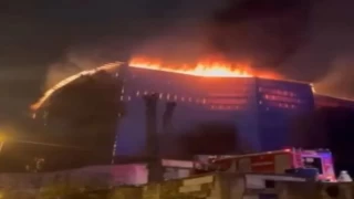 Üsküdar'da restorasyon yapılan ahşap köşkte yangın