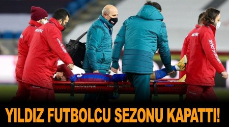 Yldz futbolcudan kara haber! Sezonu kapatt 