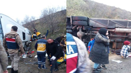 Amasya'da tur midibs devrildi: 28 yaral