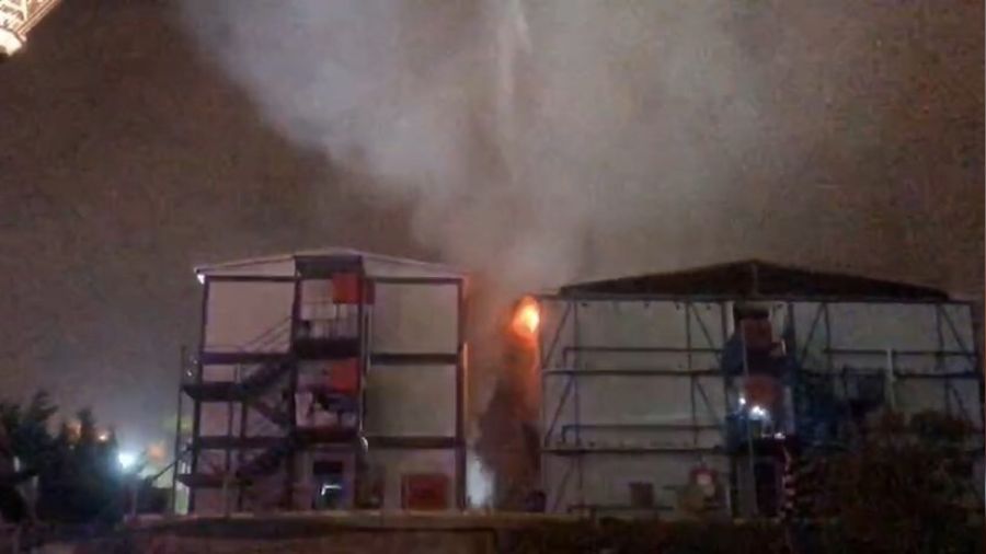 Ataşehir'de inşaat şantiyesinde yangın: 1 ölü