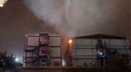 Ataşehir'de inşaat şantiyesinde yangın: 1 ölü